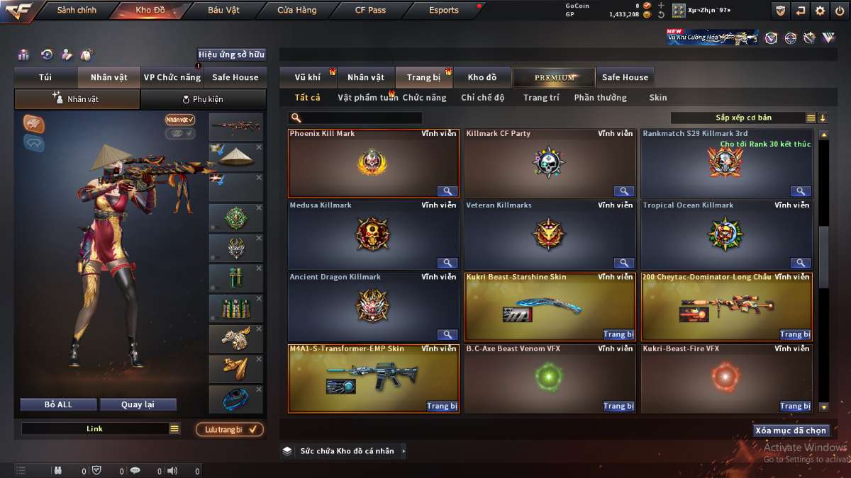 shop acc cf uy tin gia re